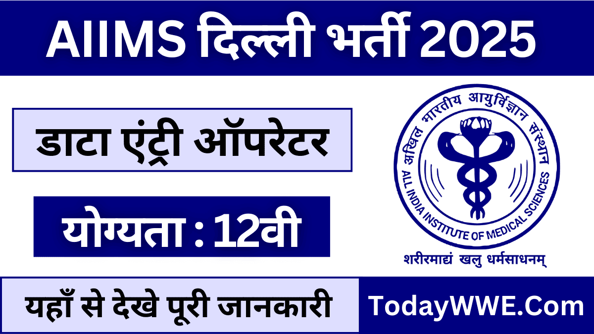AIIMS Delhi DEO Recruitment 2025