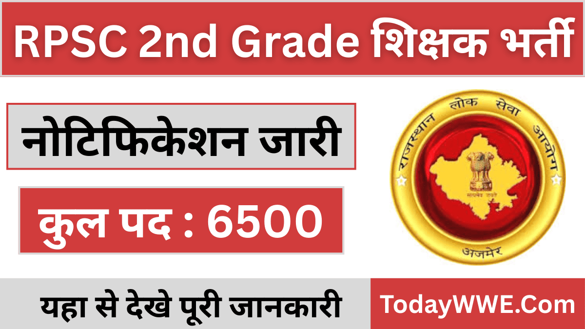 RPSC 2nd Grade Teacher Vacancy 2025 Apply